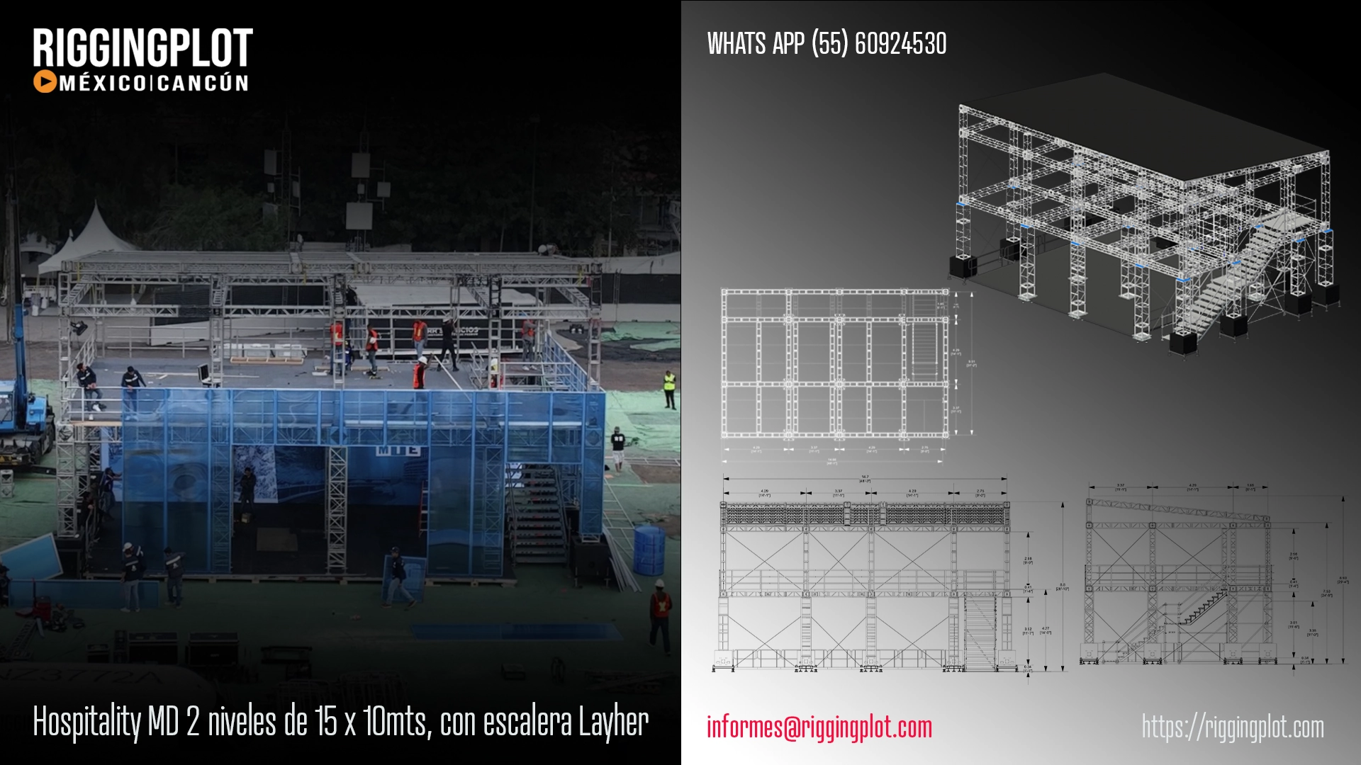 ficha técnica ground support whd 15x16mts riggingplot méxico